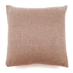 CIAL LAMA Decoratief kussen, vierkant, chenille, zacht, bruin, beige, bank, 60 cm