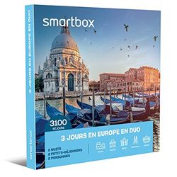 SMARTBOX - Coffret Cadeau Couple - Idée cadeau original : Séjour de 3 jours pour deux dans les villes les plus belles d'Europe