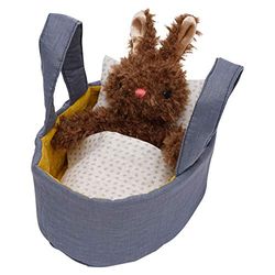 Manhattan Toy- Moppettes Beau Bunny-Set da Gioco con Animali farciti e Coniglietti, in Tessuto, Coperta e Cuscino, Multicolore, 160350