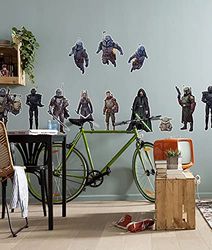 Komar Star Wars wandtattoo Mandalorian Iconic Figures - 100 x 70 cm (breedte x hoogte) - 12 delen - deco-stickers, muurstickers, wandstickers, wanddecoratie, kinderkamer - 14744h