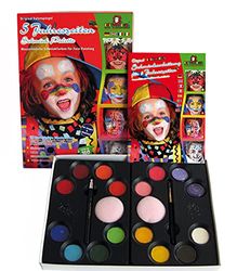 Eulenspiegel 212059 - Palette Trucco 5 Stagioni, per Circa 120 Maschere, Vegan, Colori per Il Trucco