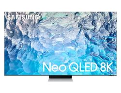 Samsung TV Neo QLED QE75QN900BTXZT, Smart TV 75" Serie QN900B, Neo QLED 8K UHD, Alexa e Google Assistant integrati, Stainless Steel, 2022, DVB-T2