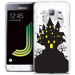 Caseink - fodral för Samsung Galaxy J3 2016 (J320) [Crystal HD Halloween kollektion Castle Scream design - hård - ultratunn - tryckt i Frankrike]