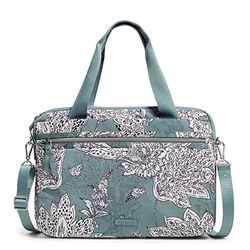 Vera Bradley Organizador Delgado de Sarga para Laptop Performance, Accesorio técnico para Mujer, Tiger Lily Blue Oar, Talla única