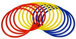 Precision Speed Agility Hoops (Set of 12) Acessórios de treino, unissexo, multicolorido (colorido), tamanho único