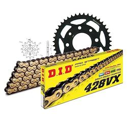 Kettingset DID staal 428VX / 126 klinkslot voor Daelim VC Advance S 125 cc Bj. 1995-1997