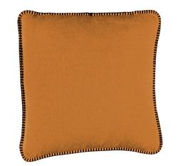 biederlack Funda de cojín, 60% algodón, Costuras Decorativas, 50 x 50 cm, Naranja, Curry Aura, 652737
