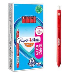Paper Mate InkJoy gelstiften | medium punt (0,7 mm) | rood | 12 stuks