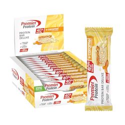 Premier Protein Bar Deluxe White Chocolate Vanilla 12x50g - Haute teneur en protéines + Hydrates de carbone réduits + Sans huile de palme