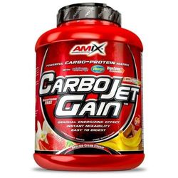 AMIX - Proteína en Polvo Carbojet Gain -Proteína para Ganar Masa Muscular - Ideal para Atletas de Élite - Sabor Fresa - 2,25 KG
