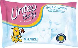 LINTEO 257511 Baby Soft and Cream - Toallitas húmedas (24 unidades, viscosa y poliéster)