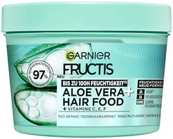 Garnier Fructis Moisturising Aloe Vera Hair Food 3-in-1 Mask for Normal to Dry Hair with Extra Lipid Complex Vegan Formula 400 ml