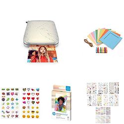 HP Sprocket 2.3x3.4” Select Stampante Fotografica Istantanea Portatile (Eclipse) Gift Bundle