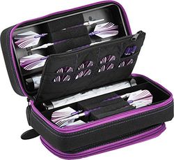 Casemaster by GLD Products Plazma Pro Dart Case Zwart met Amethist Rits en Telefoon Pocket