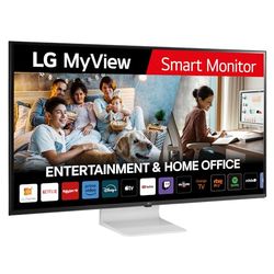 LG 43SQ700S-W.AEU - Monitor Inteligente, Smart Monitor, 43 Pulgadas, Panel IPS, 3840x2160, 16:9, Blanco