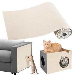 Gimars Zelfklevende Krabmat voor Katten, Snijbare Krabplank, Sofa Krab Beschermmat, Kat Krabmat, Kat Wand Krabber, Krab Tapijt, Meubel Krasbescherming, 200 cm x 40 cm