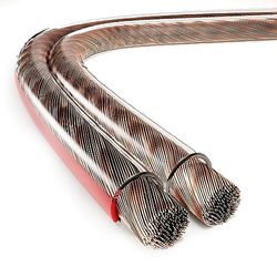 ETEC, speaker cable 10 meters, CCA speaker cable, cable section 2x4.00 mm², transparent