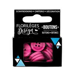 Florilèges Design fdb107 Botones Azalée plástico Rosa 6 x 5 x 2.2000000000000002 cm