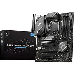 Msi B760 Gaming Plus Wi-Fi 6E - Placa Base ATX, LGA 1700, 12a y 13a Generación de Core, Memoria DDR5, Ranuras PCIe 4.0 x16 Dobles, Incluye un Módulo Intel con Bluetooth 5.3 y LAN a 2.5 Gbps