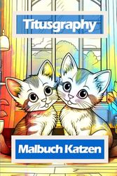 TITUSGRAPHY Malbuch Katzen: 52 einfache und anspruchsvolle Ausmalbilder