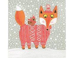 Serviettes papier fairytale fox 33x33cm. 20u.