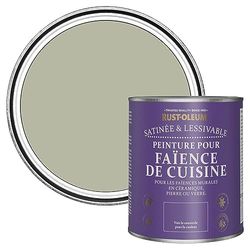 Rust-Oleum Peinture Brune Résistante à l'eau pour Faïence de Cuisine, Finition Satinée - Grège 750ml