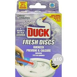 DUCK Lot 10 Fresh Discs Nettoyant Lavage Nettoyage de la Maison, Multicolore, Unique