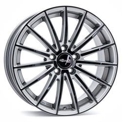 Brock B36 7,5 x 17 et 35 Bolt cerchio cristallo 5 x 112 66,6 580071409 centratura Hub, Silver-Black