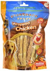 Nobby Starsnack Barbecue WRAPPED CHICKEN, 1 verpakking (375 g)