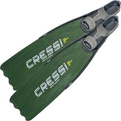 Cressi Gara Pinne Lunghe per Apnea/Immersioni Alte Prestazioni, Verde (Modular LD Verde), 46/47