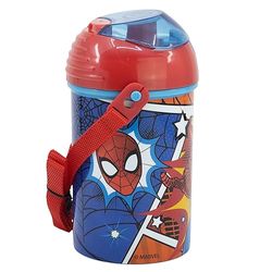 Botella infantil con correa de 450 ml de Spider-man