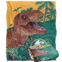 JURASSIC PARK Jungle Attack Silky Touch Super Soft Throw Blanket 152 x 127 cm