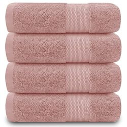 GC GAVENO CAVAILIA Set di asciugamani da bagno ad asciugatura rapida, set di asciugamani da bagno da 700 g/m², asciugamani in 100% cotone egiziano, rosa cipria