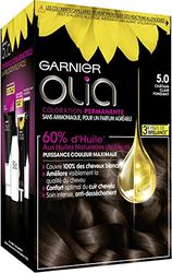 Coloração permanente Garnier-Olia à base de óleo, sem amoníaco, cor castanha