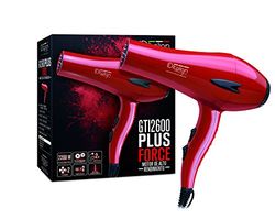 ID Italian Design - Sèche Cheveux Professionnel GTI 2600 Force Plus - Puissance 2200W - Moteur AC Haute Performance - 2 Vitesses et 3 Modes de Chaleur - Couleur Rouge