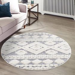 carpet city Shaggy tapijt, hoogpolig, 160 x 230 cm, landelijke stijl, etno, grijs-crème, hoog-diep, 3D-effect, wollig, zacht, woonkamer, slaapkamer, hoogpolig, 160 x 230 cm