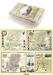 Hampshire 1610 – 1836 – Fold Up Map that features a collection of Four Historic Maps, John Speed’s County Map 1611, Johan Blaeu’s County Map of 1648, ... (Historic Counties Maps Collection)