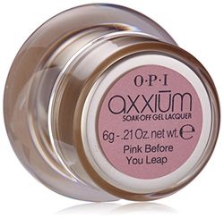 OPI Axxium Soak-Off Gel Lacquer Rosa ~ prima di saltare 6 g (0,21 once)