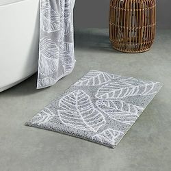 Fusion Matteo - Tappetino da bagno in 100% cotone, 50 x 80 cm, colore: Grigio