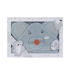 Interbaby 01205-31 dziecięcy ręcznik kąpielowy RATON szary, szary
