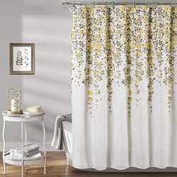 Lush Decor Rideau de Douche, Jaune/Gris, 182,9 x 182,9 cm