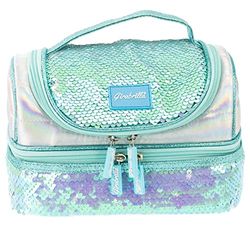 Girabrilla Girabrilla-19022 lunchtas voor kinderen, voedselcontainer met 2 vakken, kleur turquoise, lichtblauw, eenheidsmaat, 19022