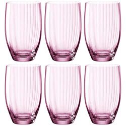 LEONARDO HOME POESIA 022379 - Vaso (460 ml, 6 unidades), color rosa