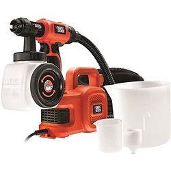 BLACK+DECKER & DECKER HVLP400 Turbina de suelo 450W, Ajuste flujo, Selección forma spray, Depósito llenado lateral, Manguera 6 1 metros