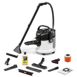 Kärcher Lava-aspiradora SE 4 Plus, Manguera de aspiración con pulverizador, depósitos de 4 l, boquillas de Lavado para alfombras, tapicerías, Suelos y Ranuras, con Accesorios para Suelos Duros