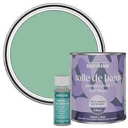 Rust-Oleum Green Water-Resistant Bathroom Tile Paint in Gloss Finish - Wanderlust 750ml