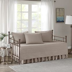 Comfort Spaces Kienna Juego de Cama de Matrimonio (5 Piezas), diseño Cosido.