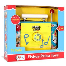 Fisher Price Classics,TV y radio de juguete, Basic Fun, 1703, juguete interactivo para bebés para juegos de roles y de imitación, aptos para niños y niñas de a partir de 18 meses