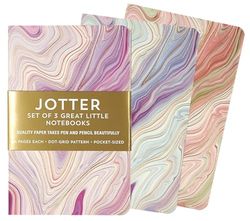 Peter Pauper Press Agate Jotter Notebooks (Set of 3)