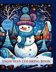 Kids snowman coloring book